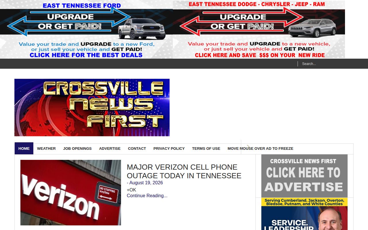 Cumberland County crime news coverage at Crossville News First